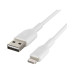 Дата кабель USB 2.0 AM to Lightning 1.0m 12W PVC (2 Pack) White Belkin (CAA001BT1MWH2PK)