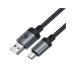 Дата кабель USB 2.0 AM to Type-C 1.2m 3.0A (18W) C20-04 aluminum alloy Black Acefast (6974316283782)