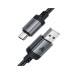 Дата кабель USB 2.0 AM to Type-C 1.2m 3.0A (18W) C20-04 aluminum alloy Black Acefast (6974316283782)