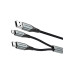 Дата кабель USB 2.0 AM to Micro 5P + Type-C 0.5m Y-Splitter 480Mbps Aluminum Alloy Gray Vention (CQGHD)